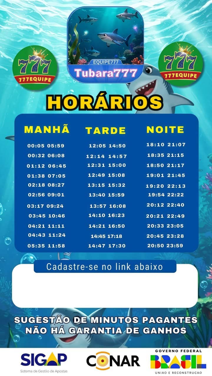 Screenshot da TUBARA777.COM