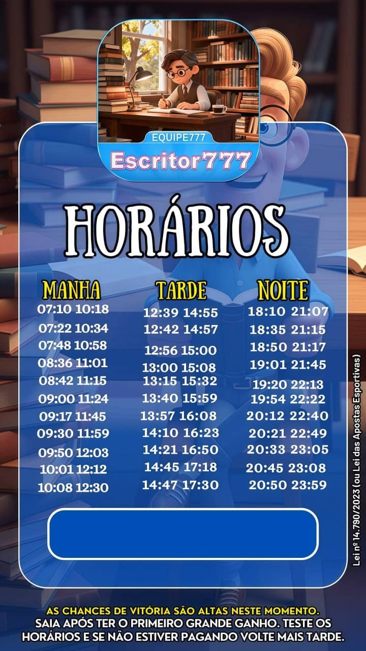 Screenshot da ESCRITOR777.COM