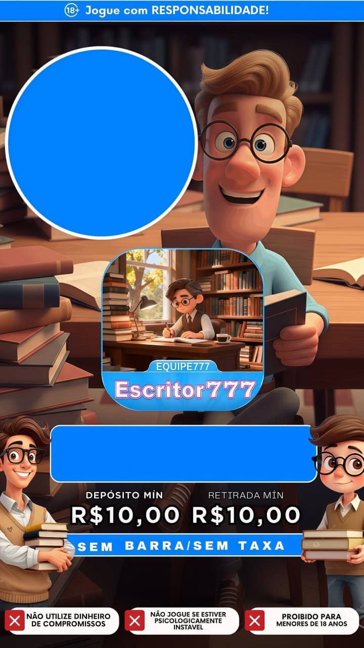 Screenshot da ESCRITOR777.COM