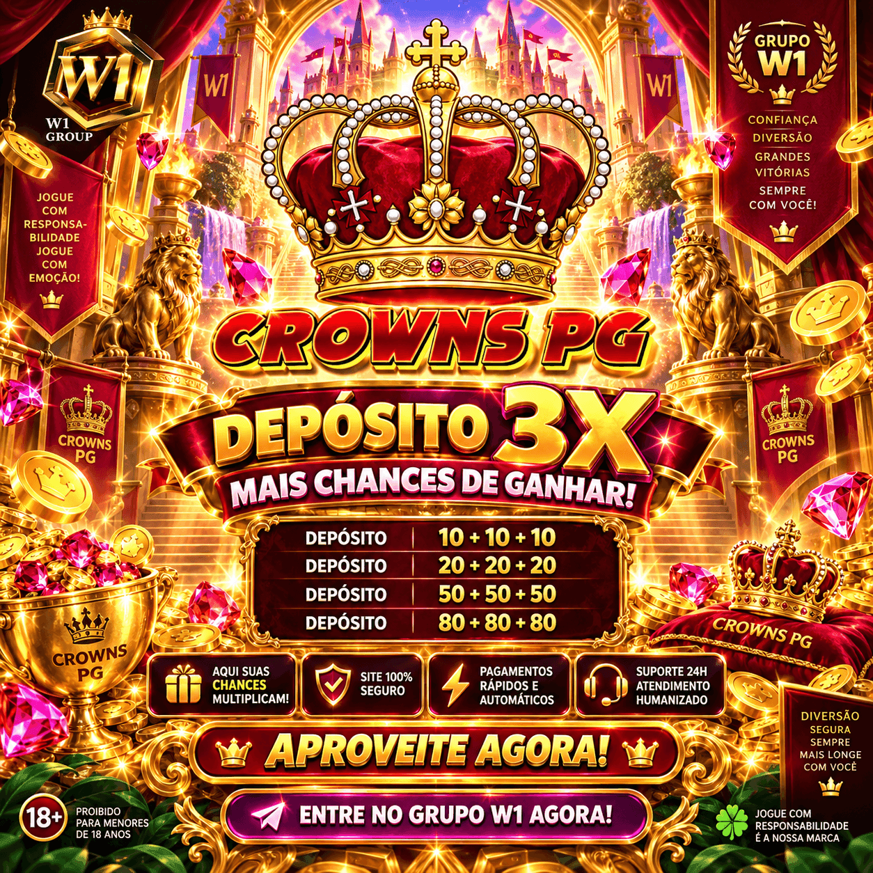 Screenshot da W1 CROWNSPG.COM