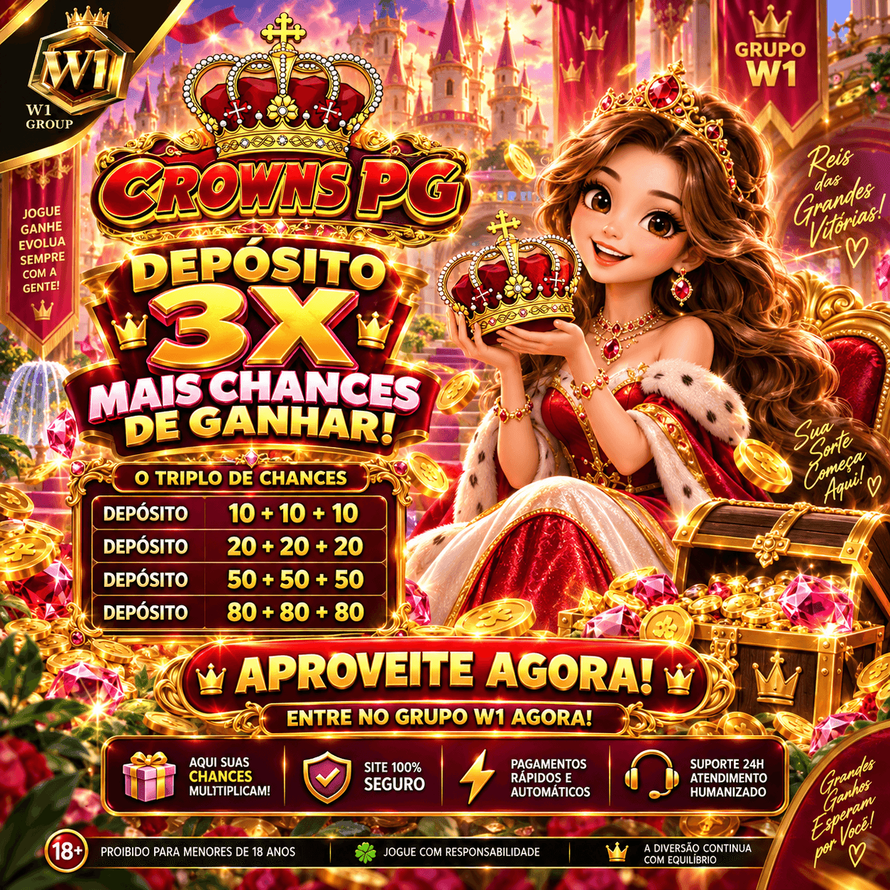 Screenshot da W1 CROWNSPG.COM