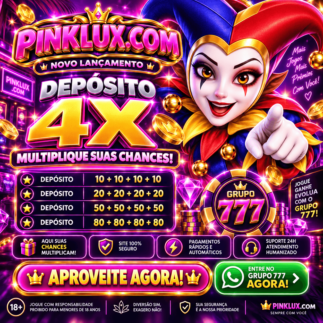 Screenshot da PINKLUX.COM