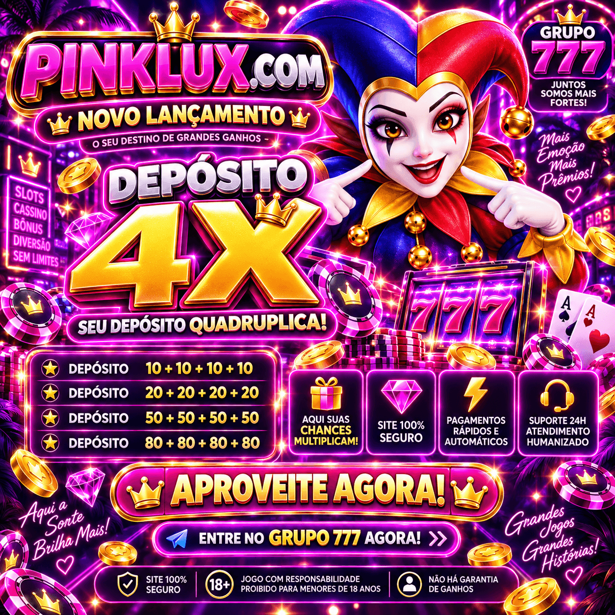 Screenshot da PINKLUX.COM