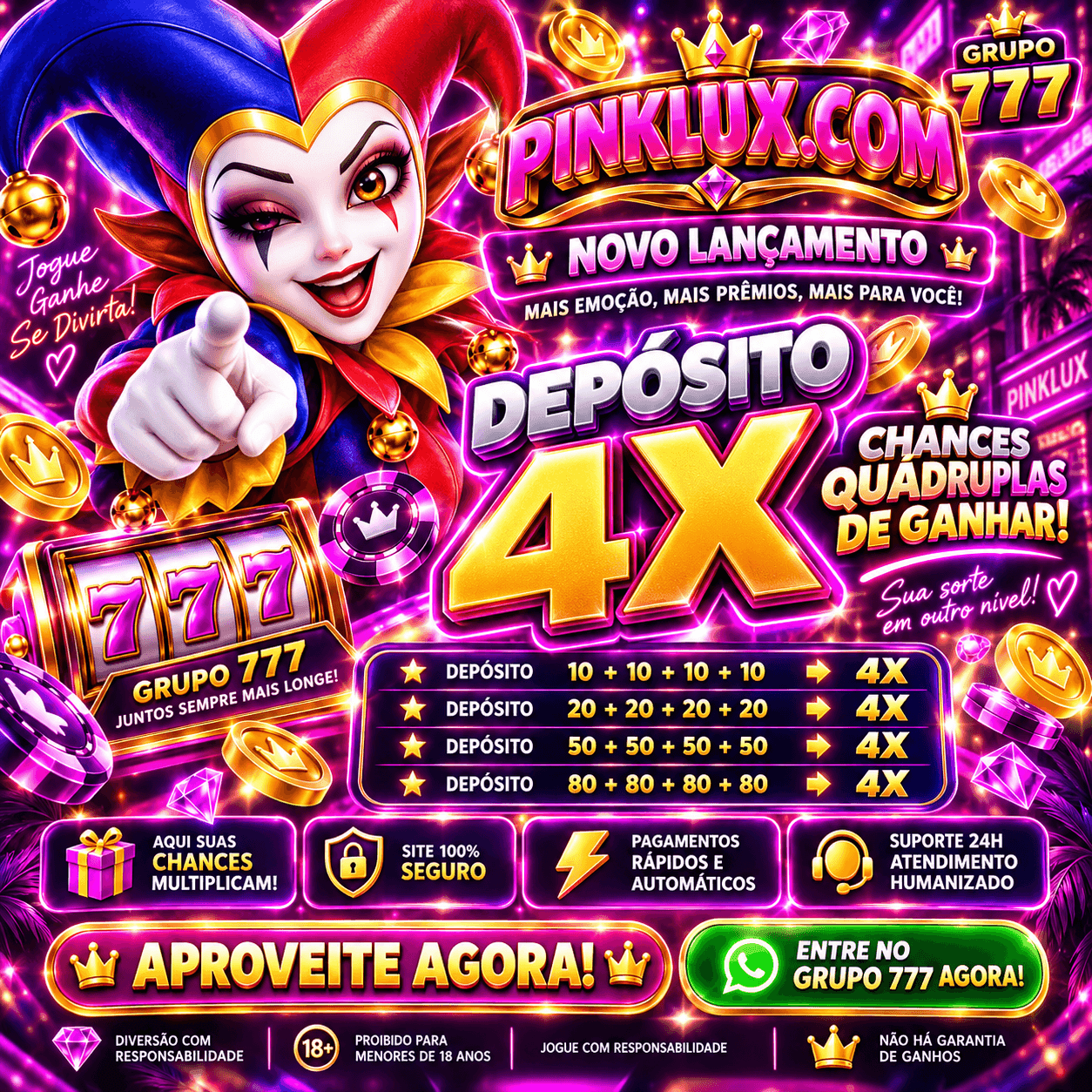 Screenshot da PINKLUX.COM