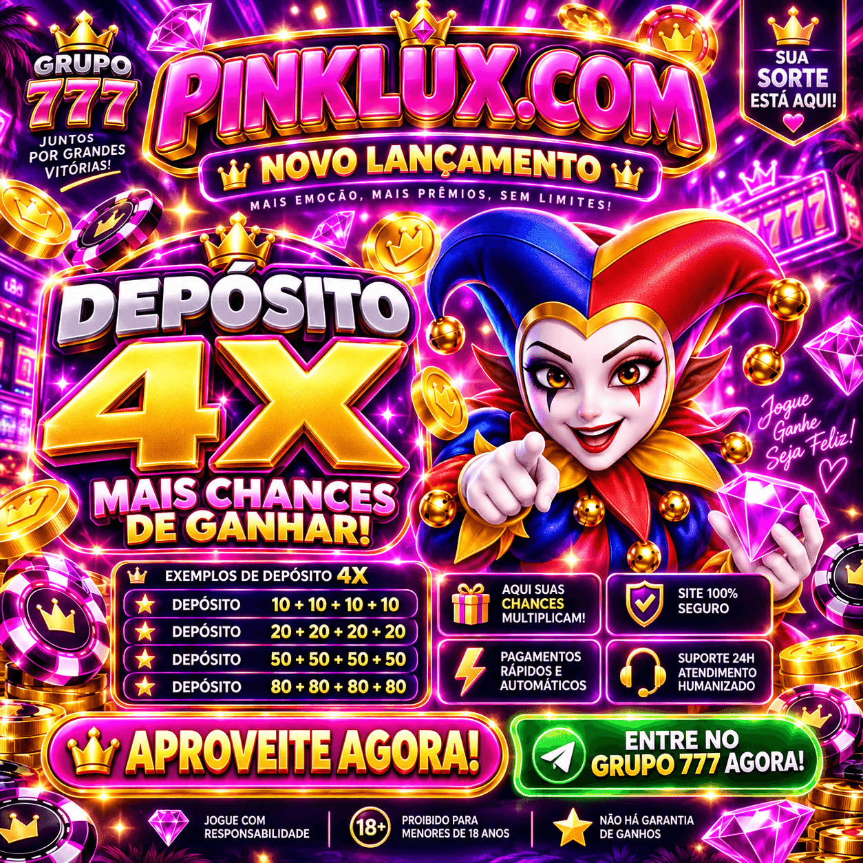 Screenshot da PINKLUX.COM