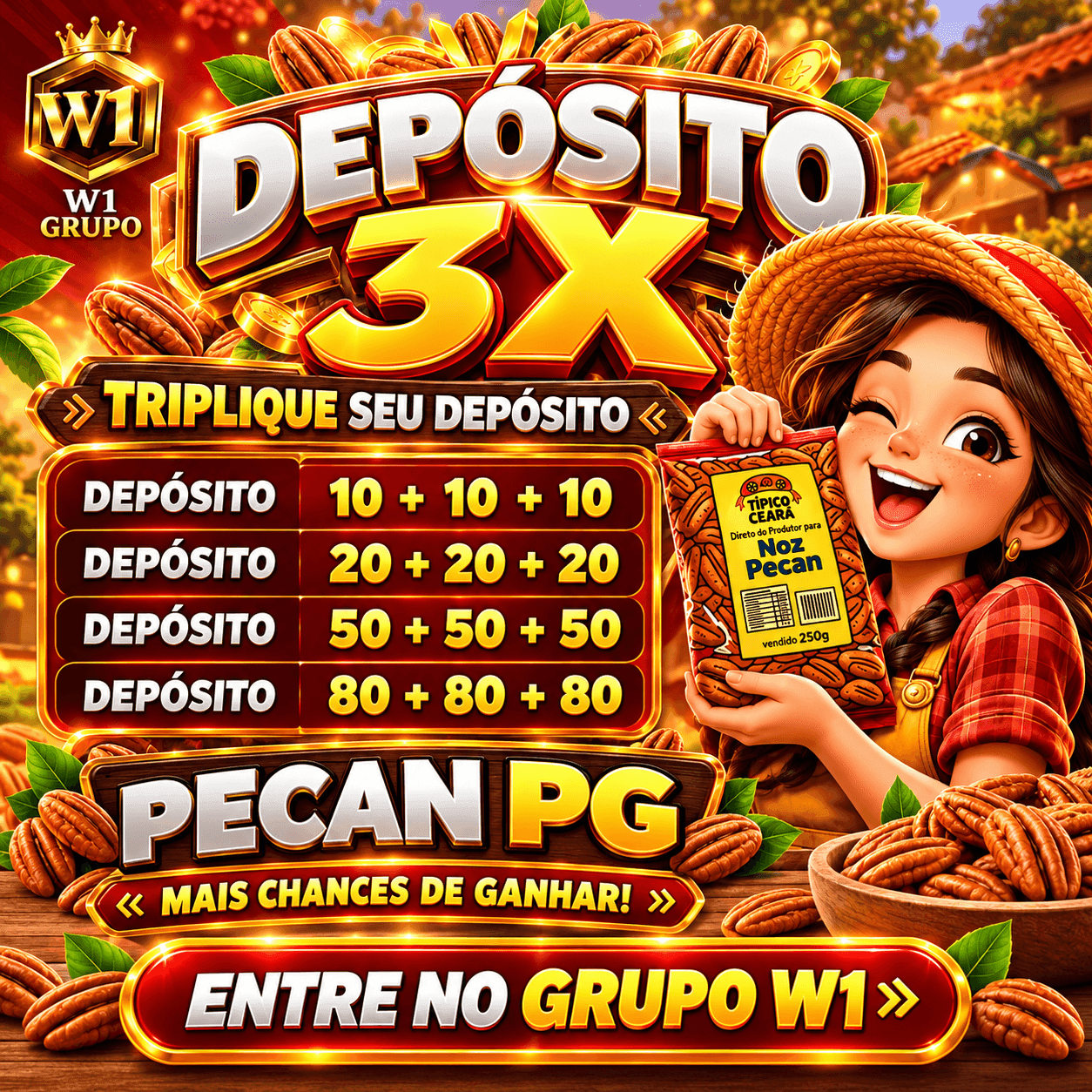 Screenshot da W1 PECANPG.COM