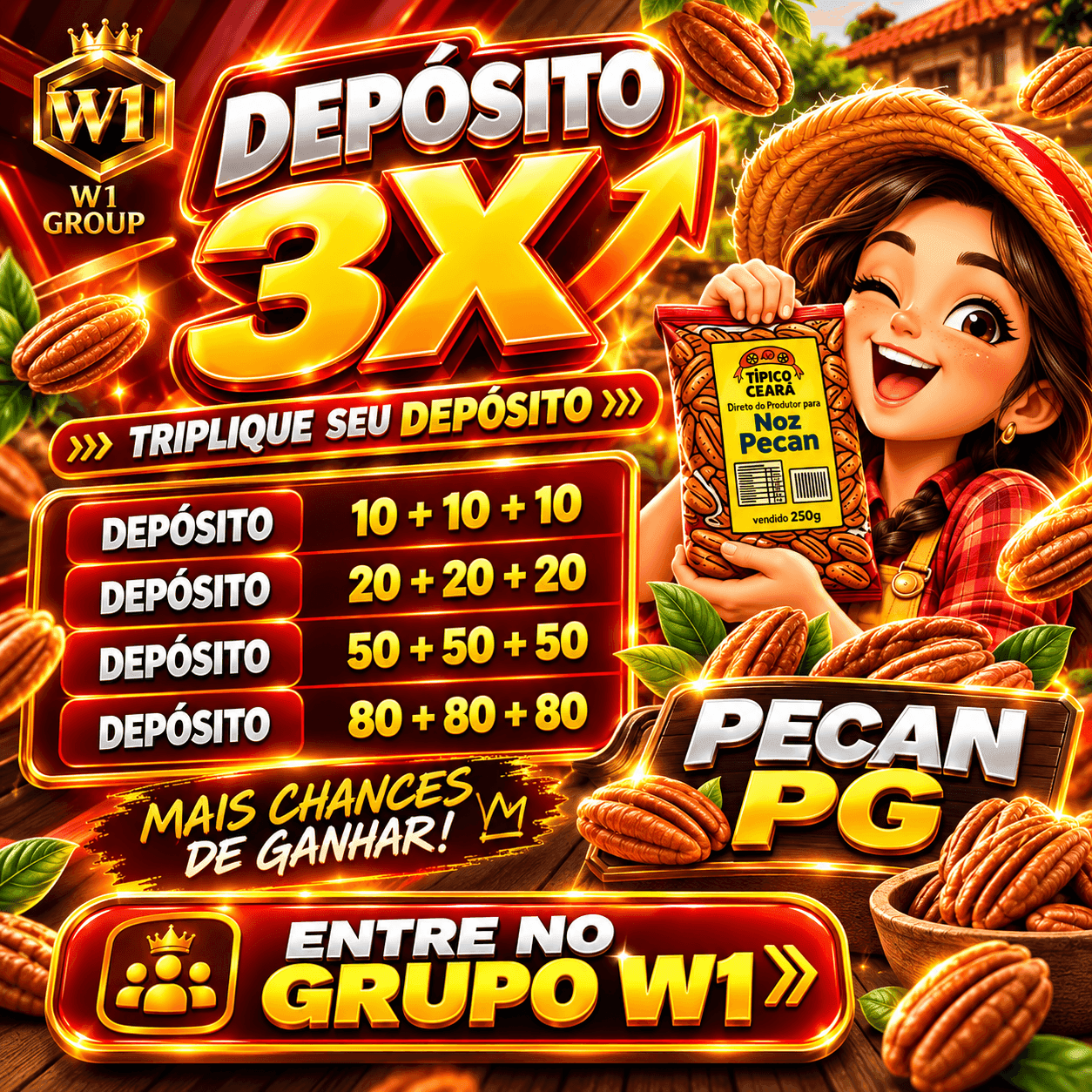 Screenshot da W1 PECANPG.COM