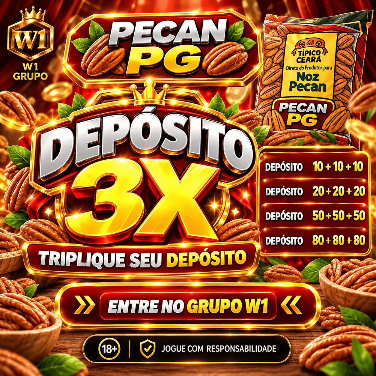 Screenshot da W1 PECANPG.COM