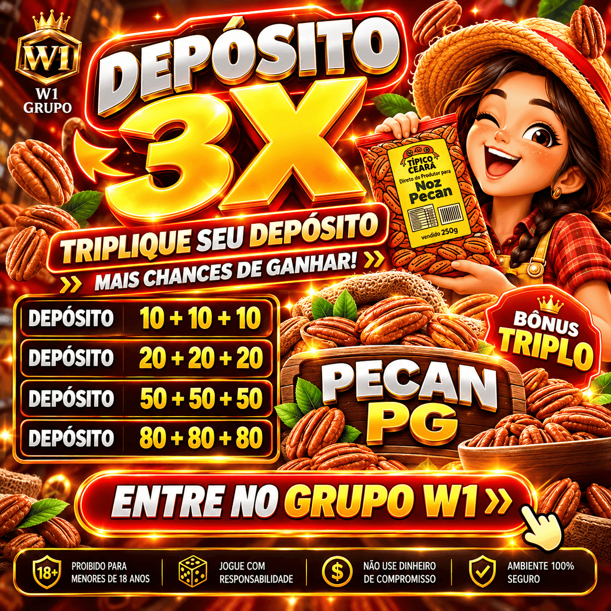 Screenshot da W1 PECANPG.COM