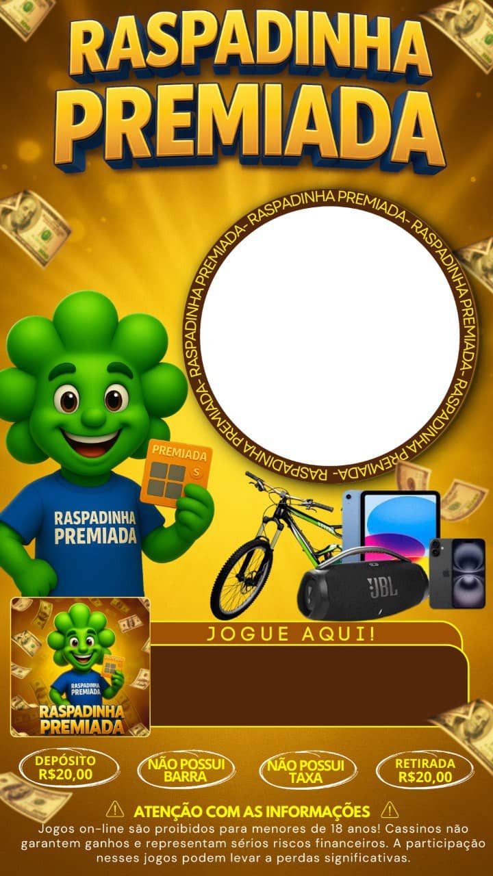 Screenshot da RASPADINHA PREMIADA