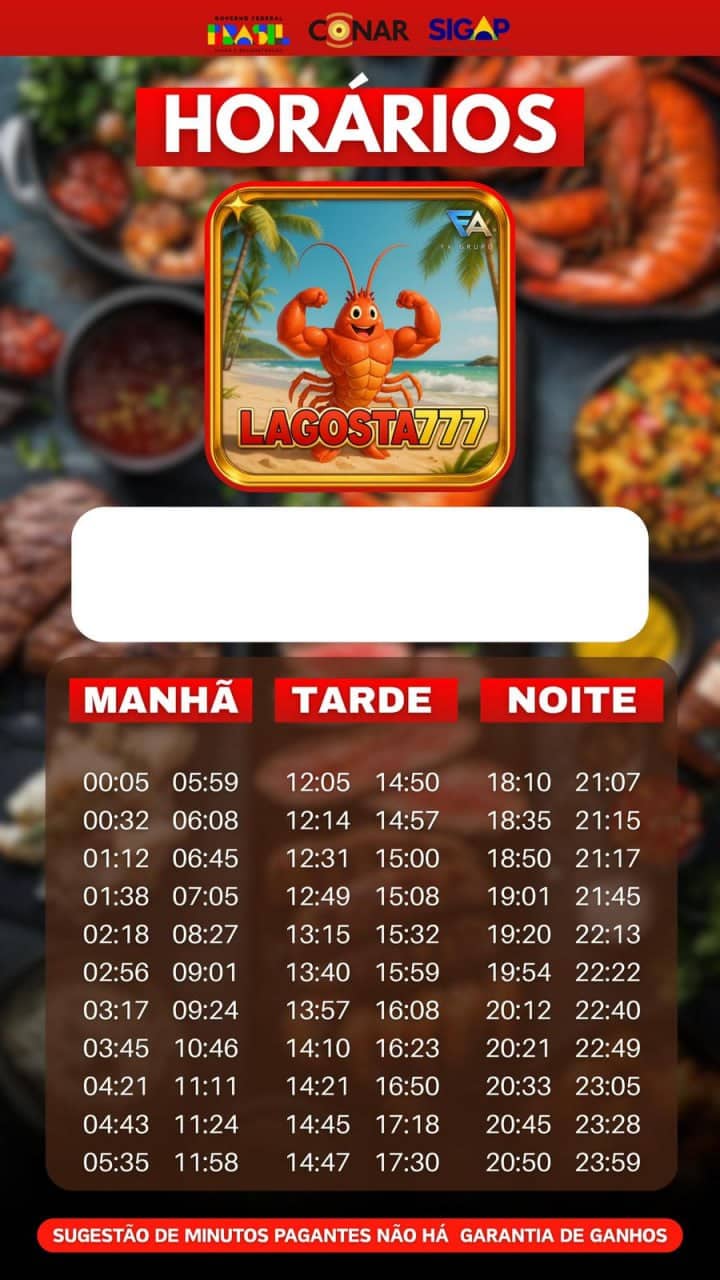 Screenshot da Lagosta777.com