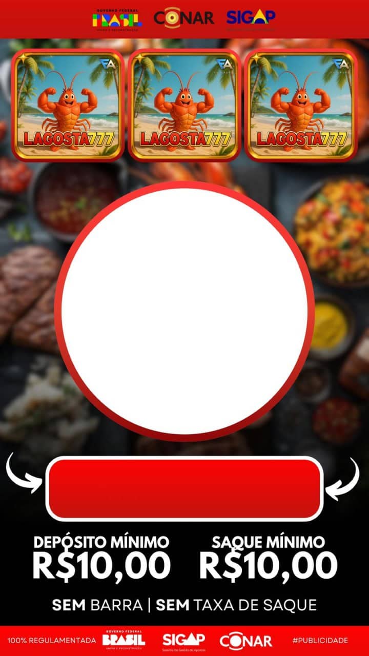 Screenshot da Lagosta777.com