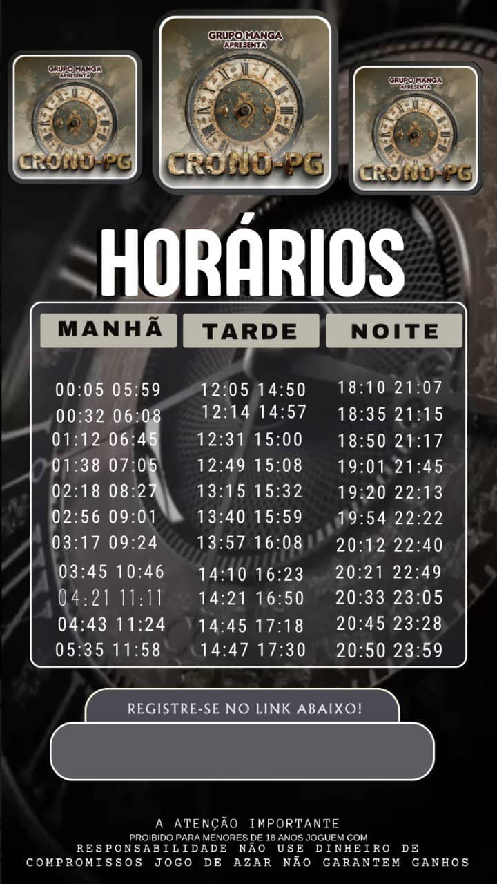 Screenshot da CronoPG.com