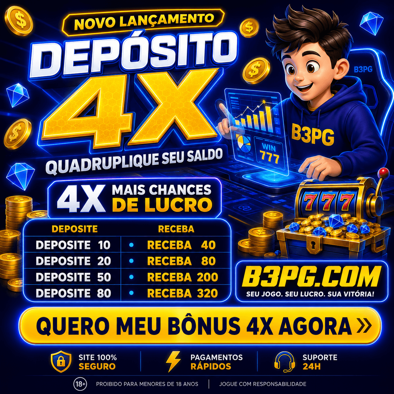 Logo B3PG1.COM - DEPOSITO 4X