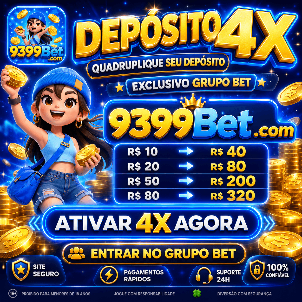 Logo 9399BET.COM - DEPOSITO 4X
