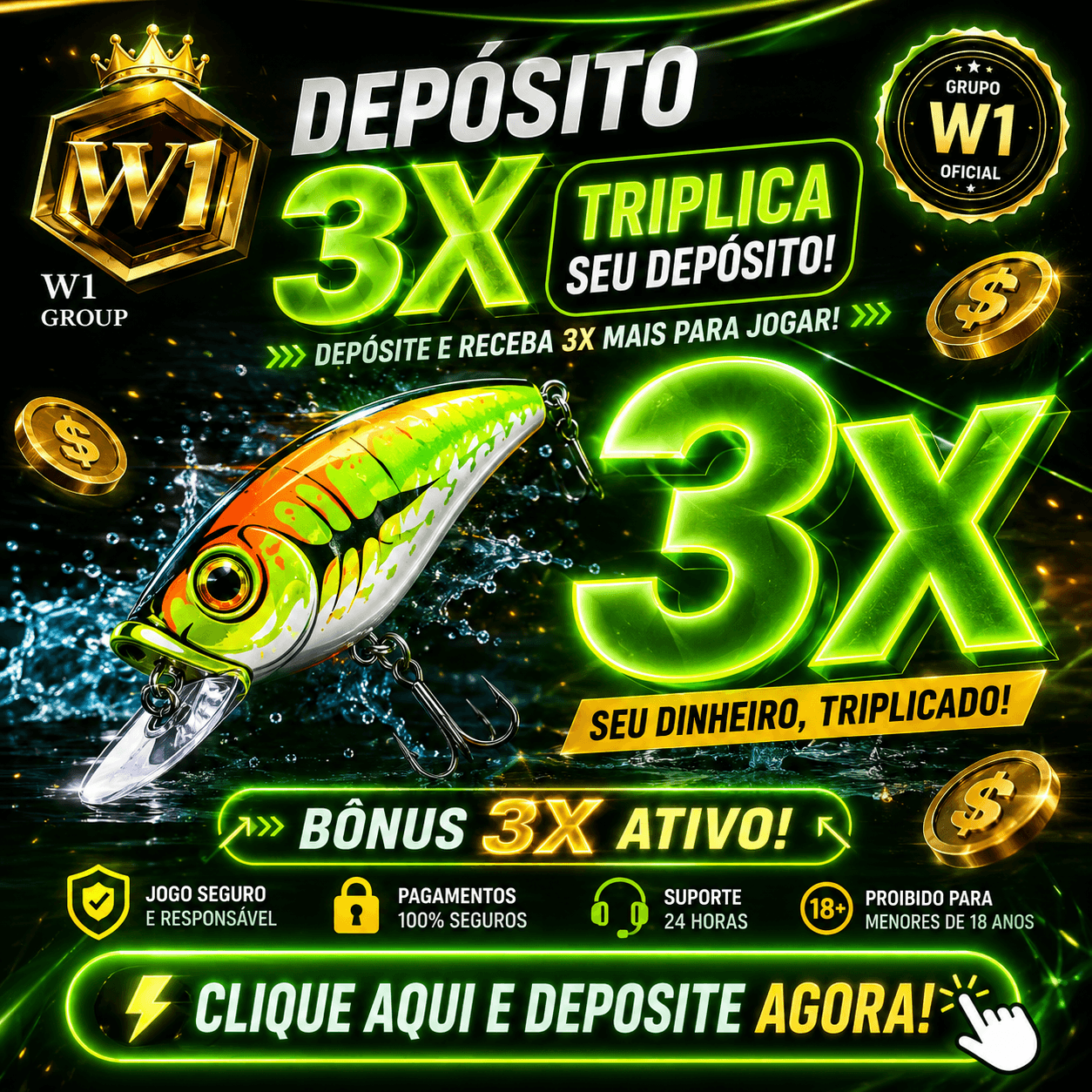 Logo W1 BAITPG.COM - DEPOSITO 3X