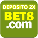Logo BET8.com - DEPOSITO 2X