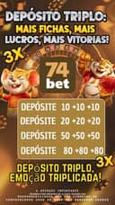 Logo 74BET.COM - DEPOSITO 3X