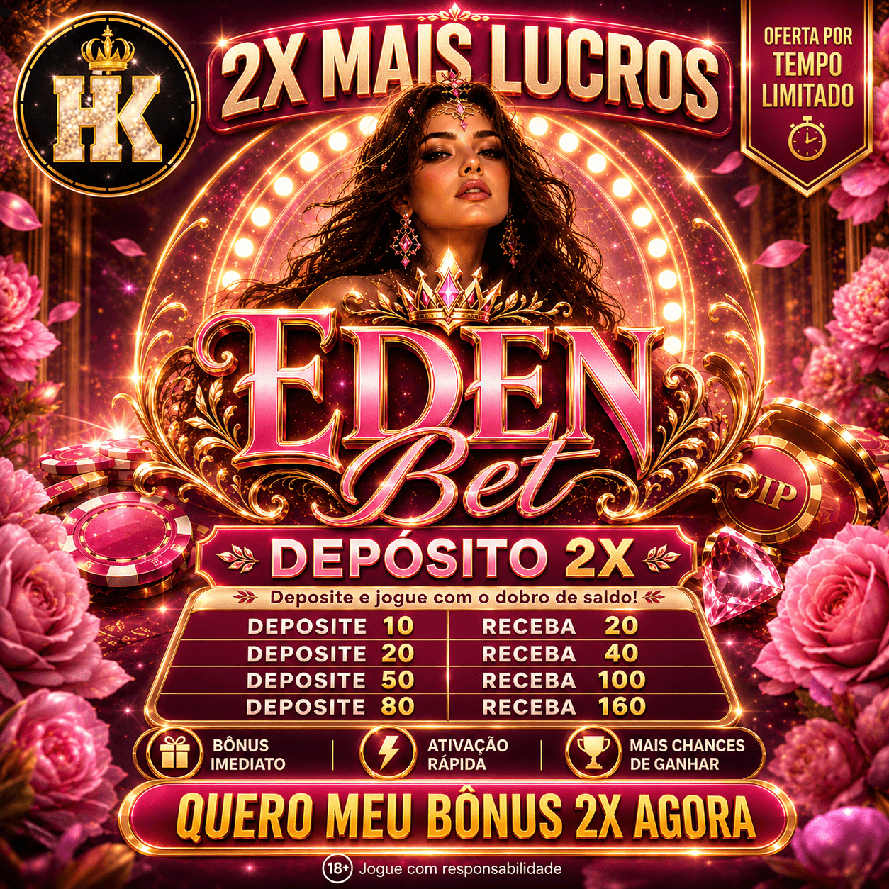 Logo EDENBET.COM - DEPOSITO 2X