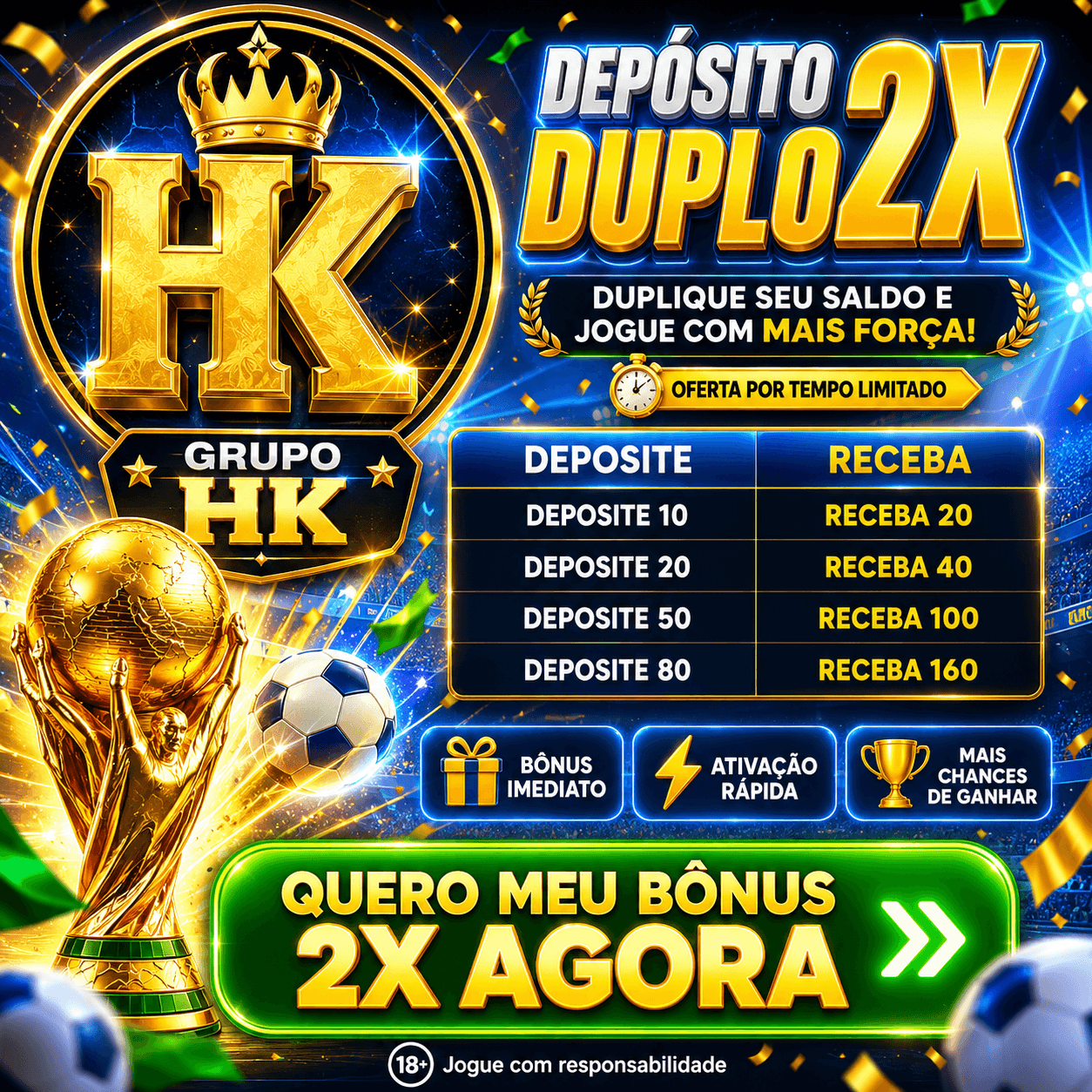 Logo CAMPEAO2026.COM - DEPOSITO 2X