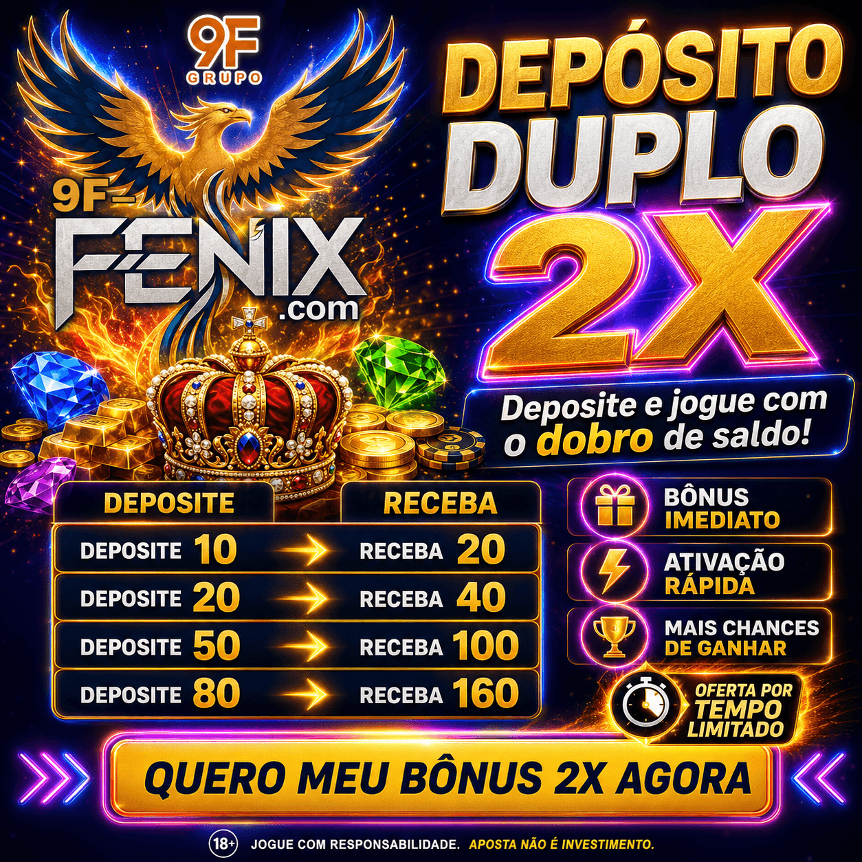Logo 9F FENIX.COM - DEPOSITO 2X