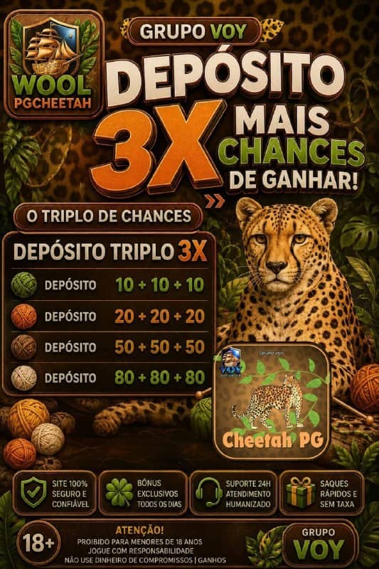 Logo VOY CHEETAHPG.COM - DEPOSITO 3X