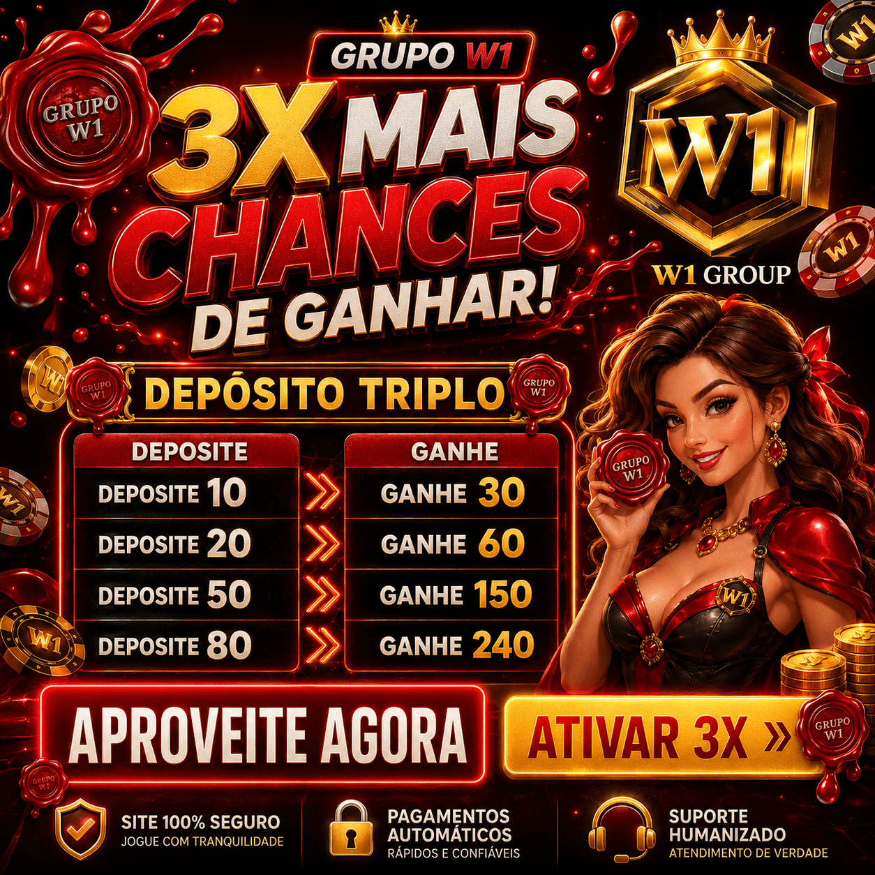 Logo W1 WAXSEALPG.COM - DEPOSITO 3X