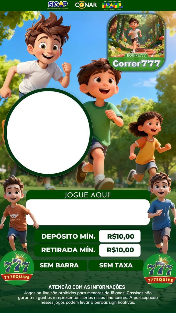Screenshot da CORRER777.COM