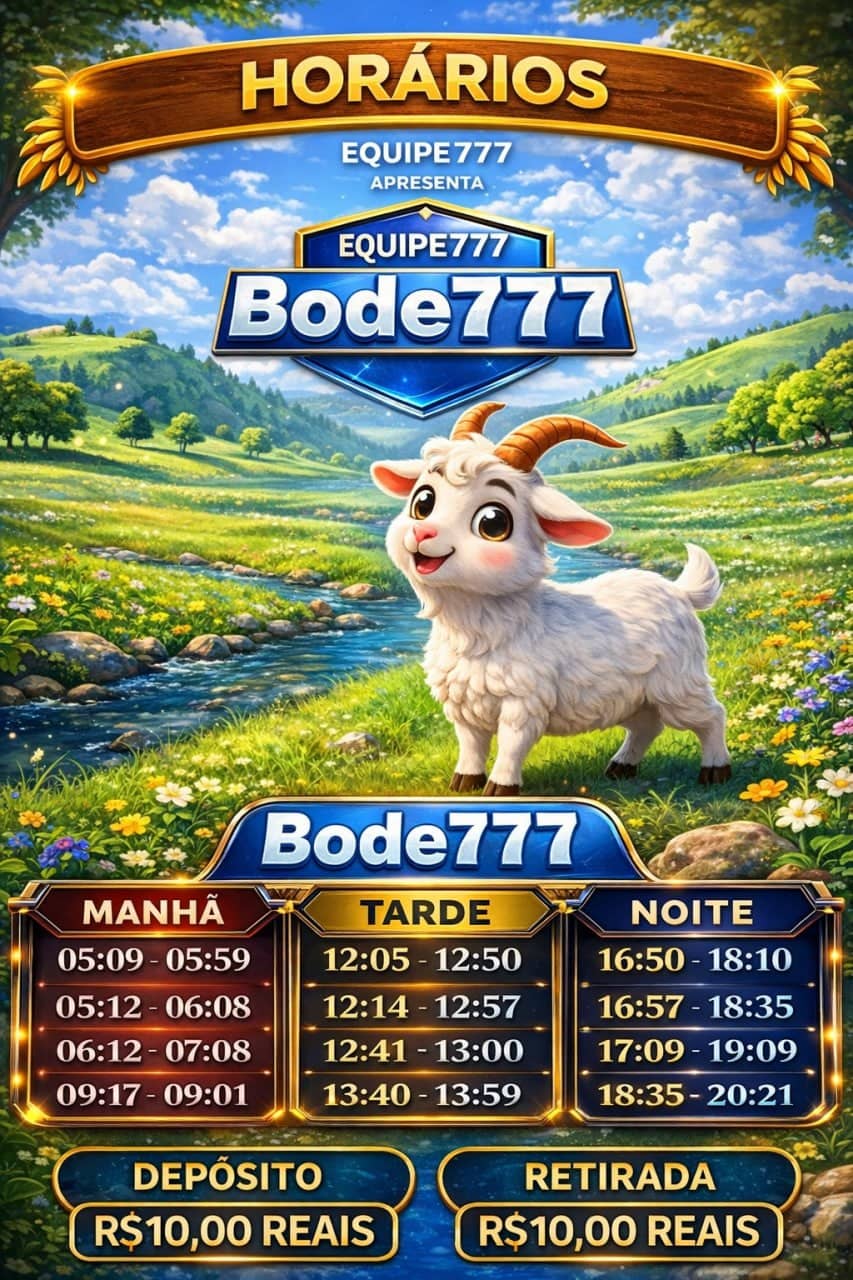 Screenshot da BODE777.COM