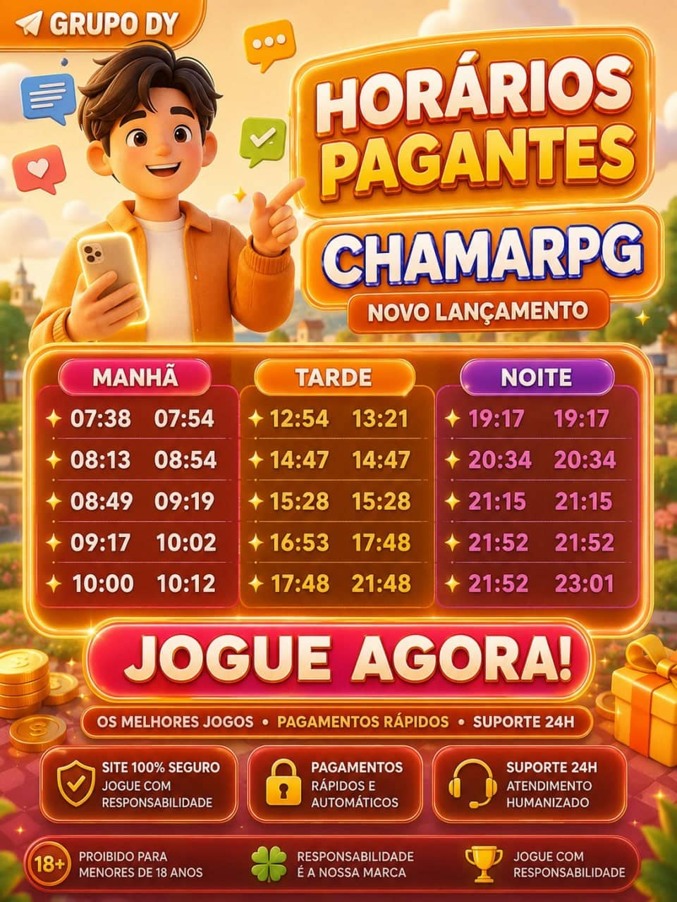 Screenshot da CHAMAR PG.COM