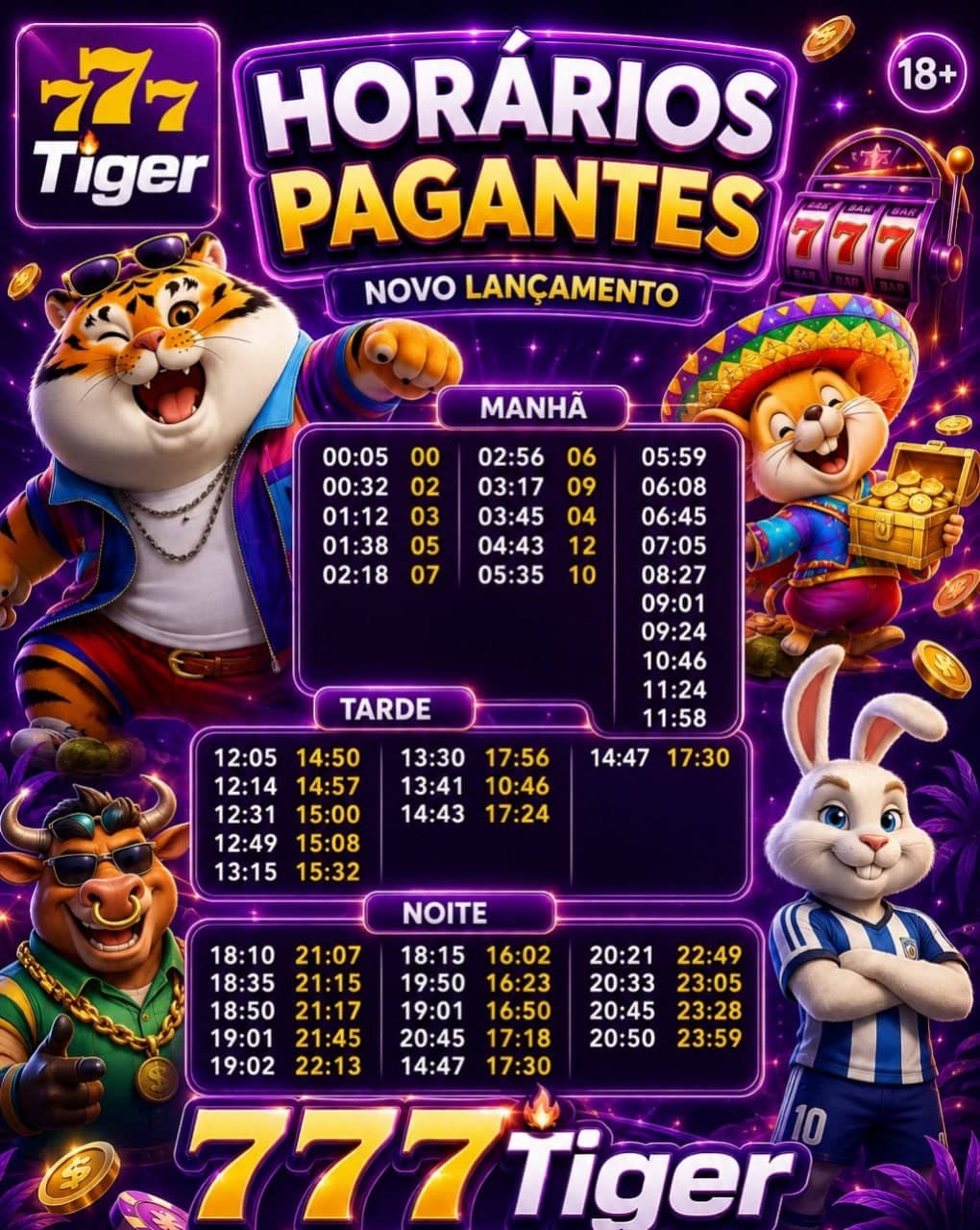 Screenshot da 777TIGER1.COM - DEPOSITO 3X