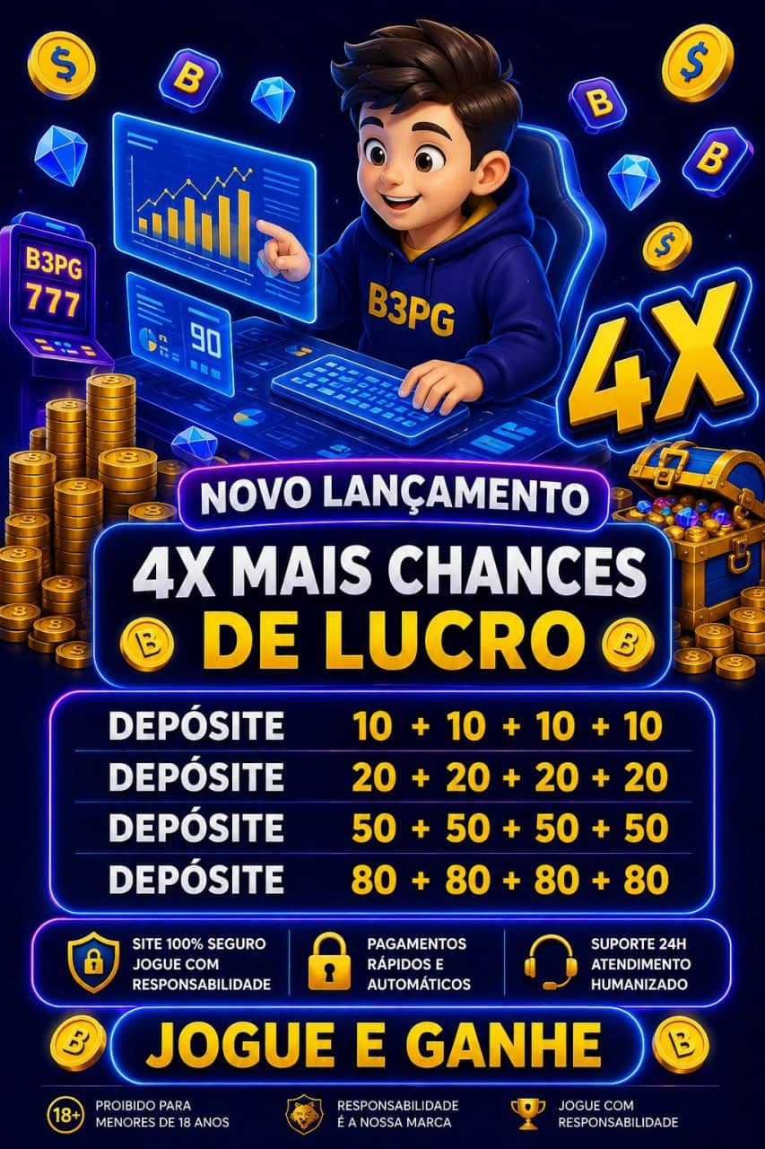 Screenshot da B3PG1.COM - DEPOSITO 4X