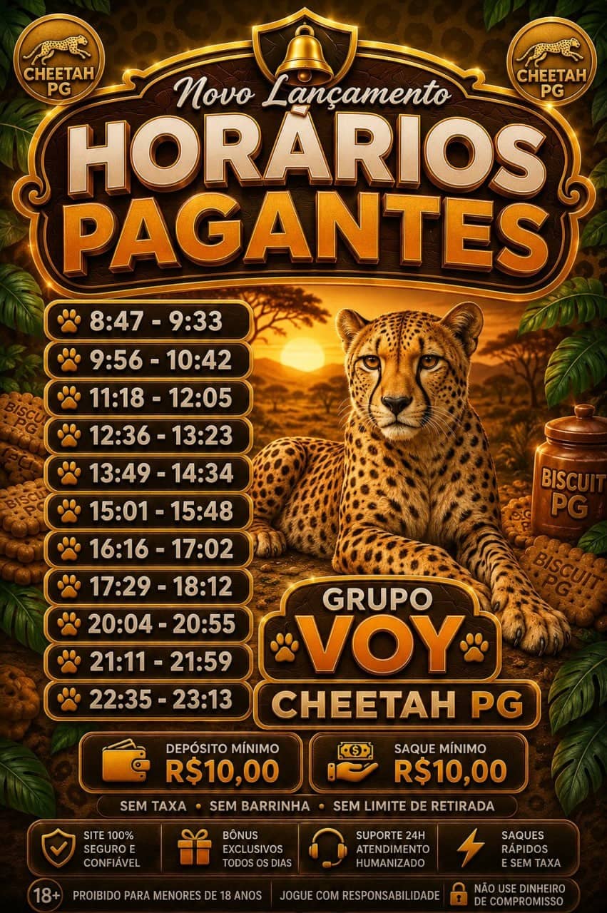 Screenshot da VOY CHEETAHPG.COM