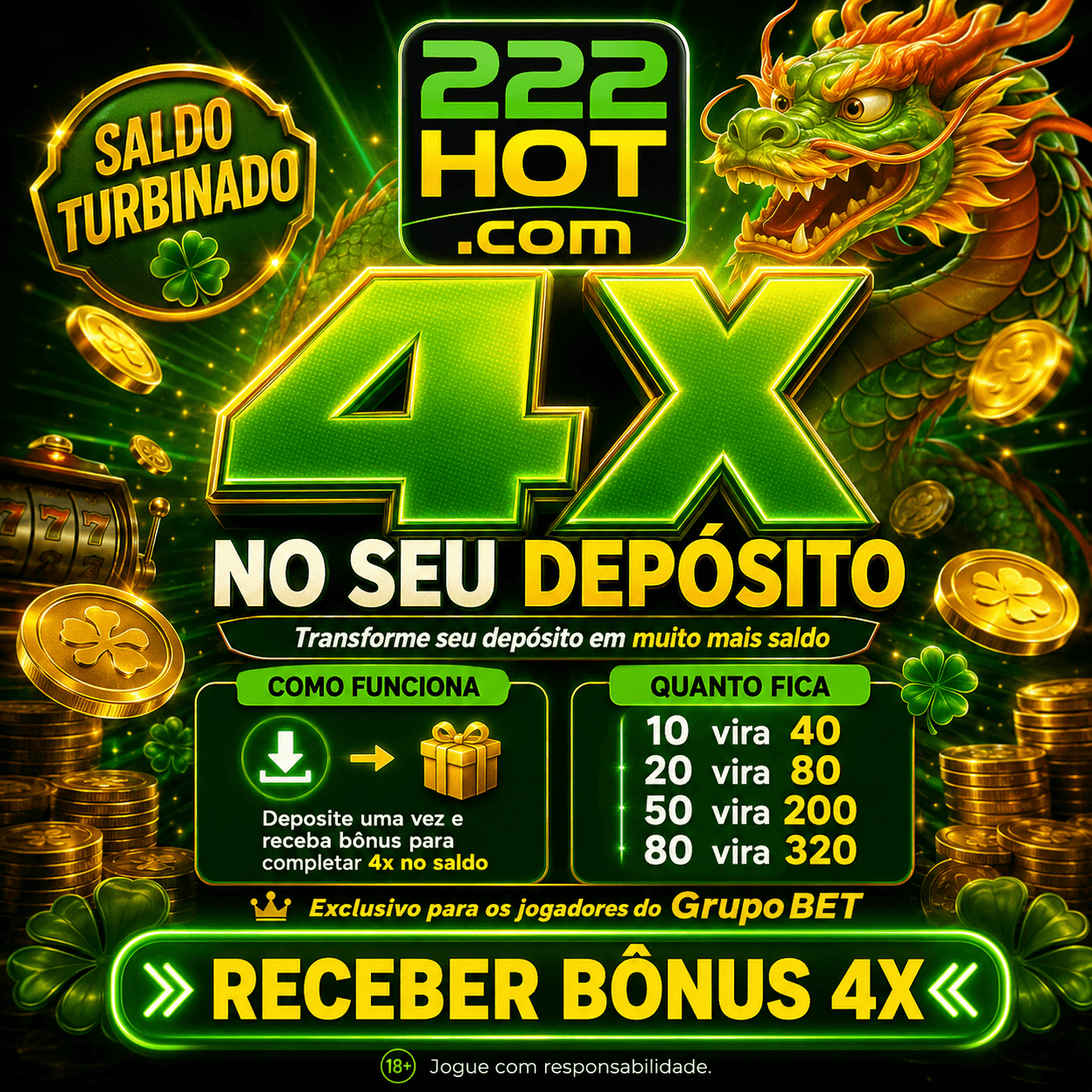 Logo 222HOT1.COM - DEPOSITO 4X