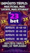 Logo 23BET.COM - DEPOSITO 3X