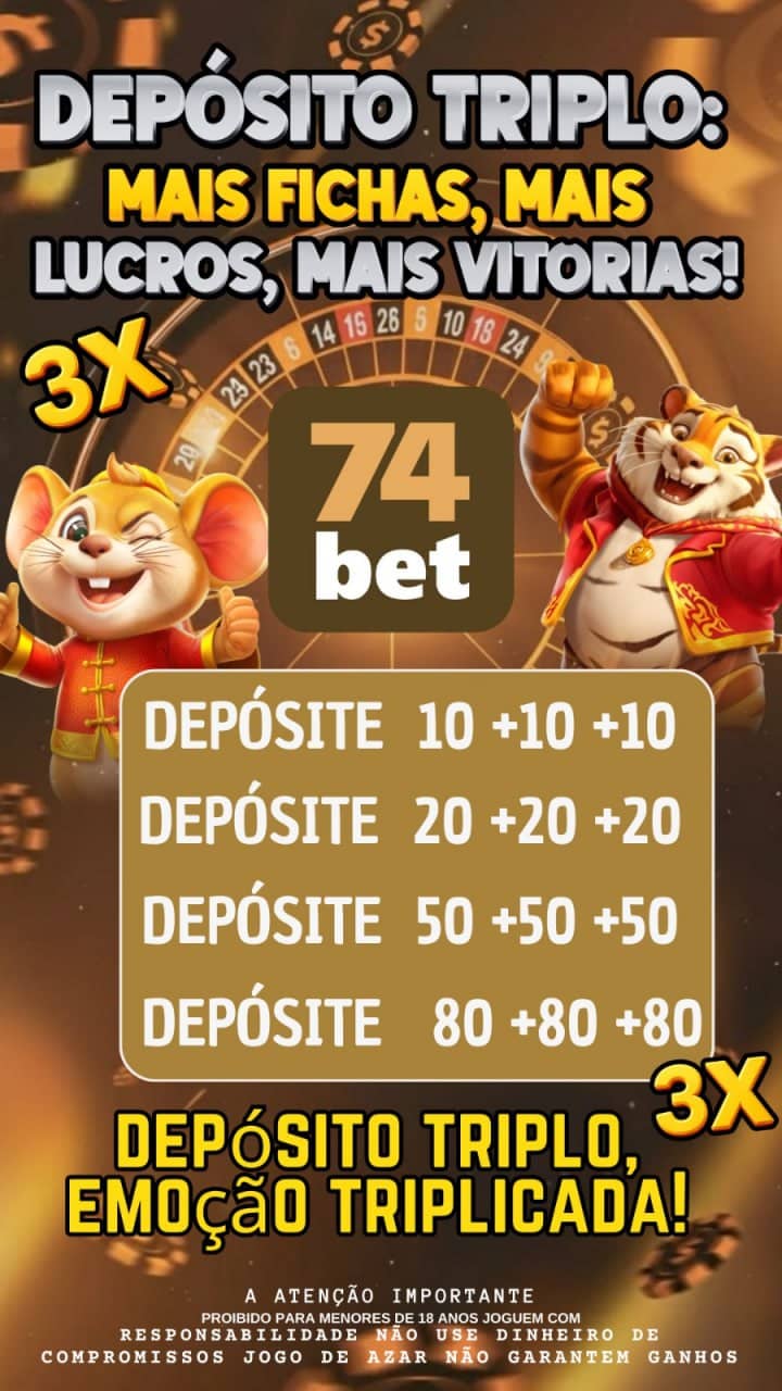 Logo 74BET.COM - DEPOSITO 3X