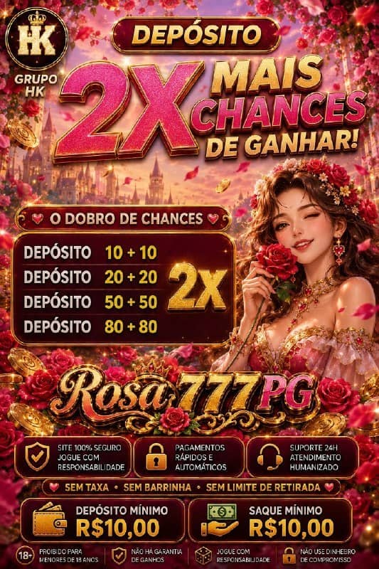 Logo ROSA777 PG.COM - DEPOSITO 2X