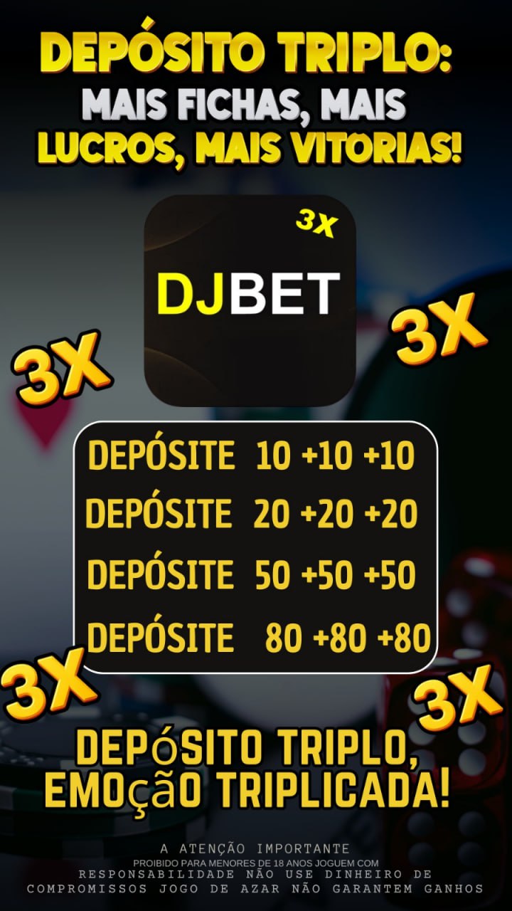 Screenshot da DJ-BET.COM - DEPOSITO 3X