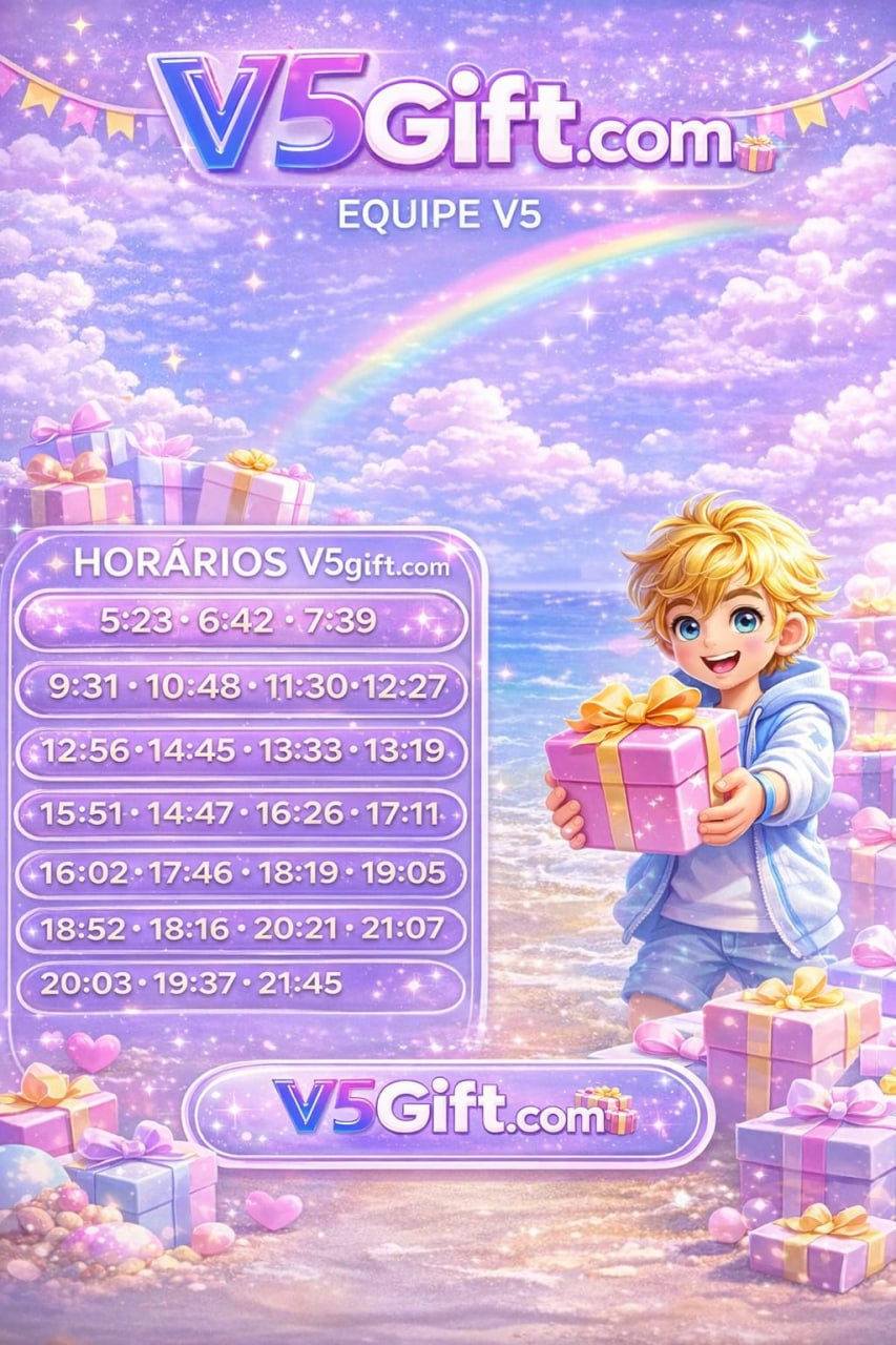 Screenshot da V5GIFTPG.COM - DEPOSITO 2X