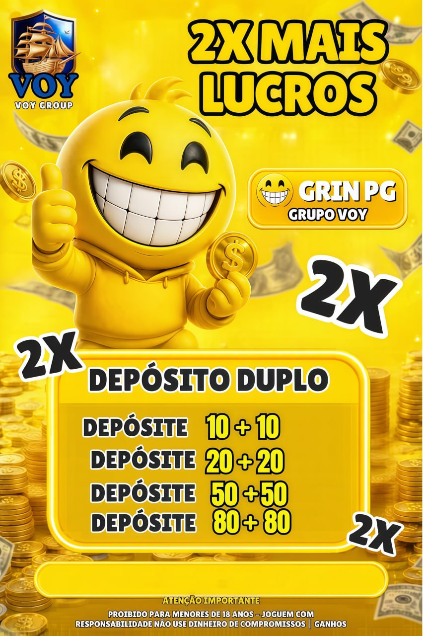 Screenshot da VOY GRINNPG.COM - DEPOSITO 2X