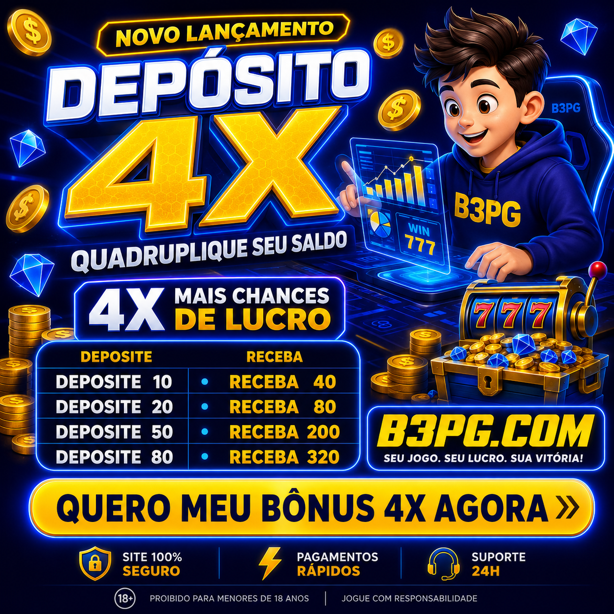 Logo B3PG1.COM - DEPOSITO 4X