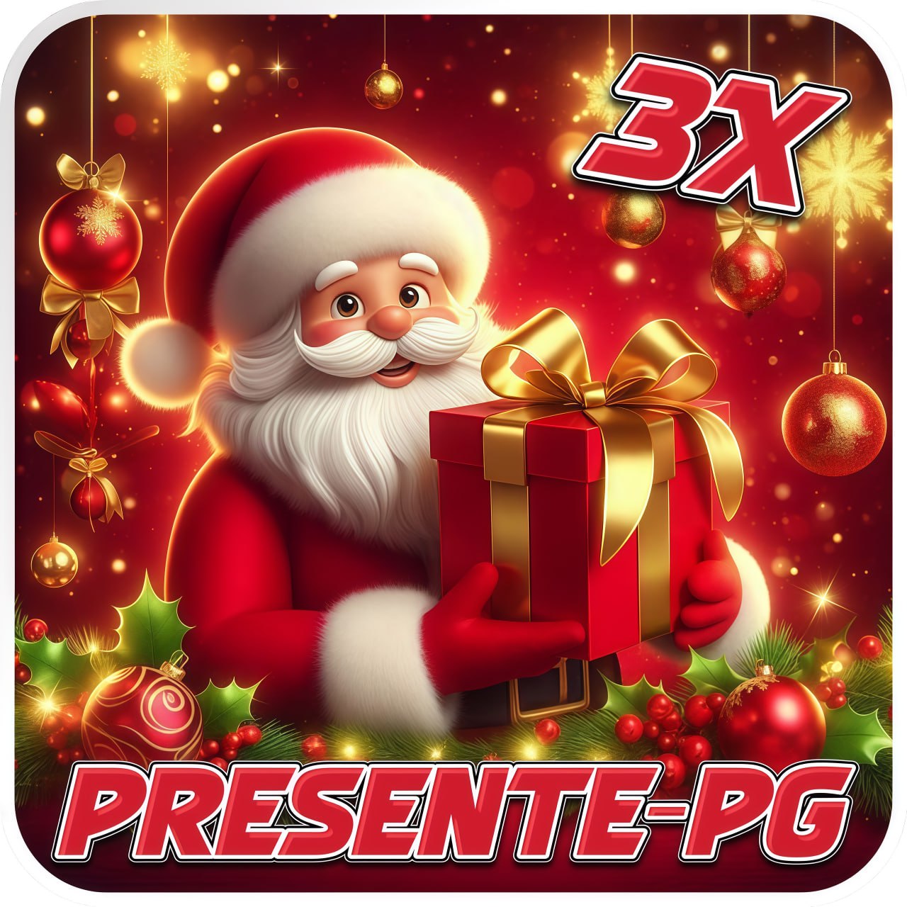 Logo da PRESENTE-PG.com - DEPOSITO 3X