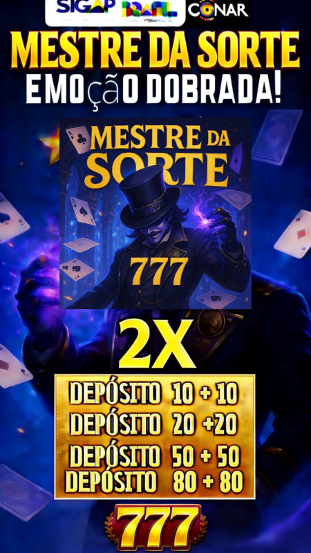 Logo da MESTRE-DA-SORTE777.COM - DEPOSITO 2X