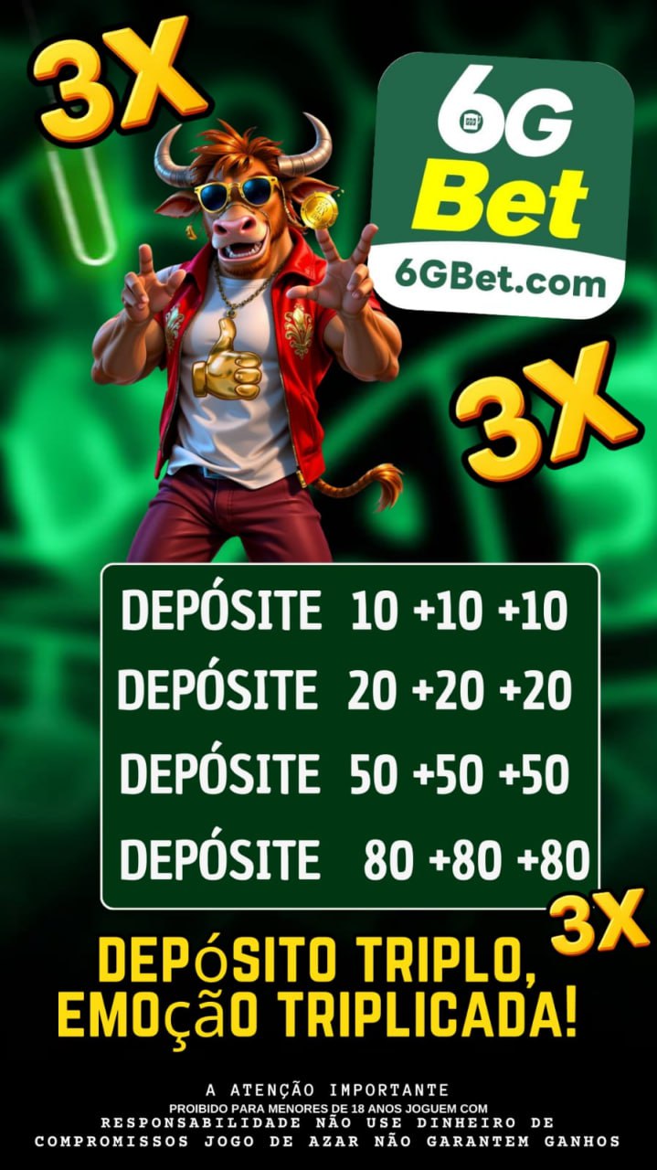 Logo da 6GBET.COM - DEPOSITO 3X