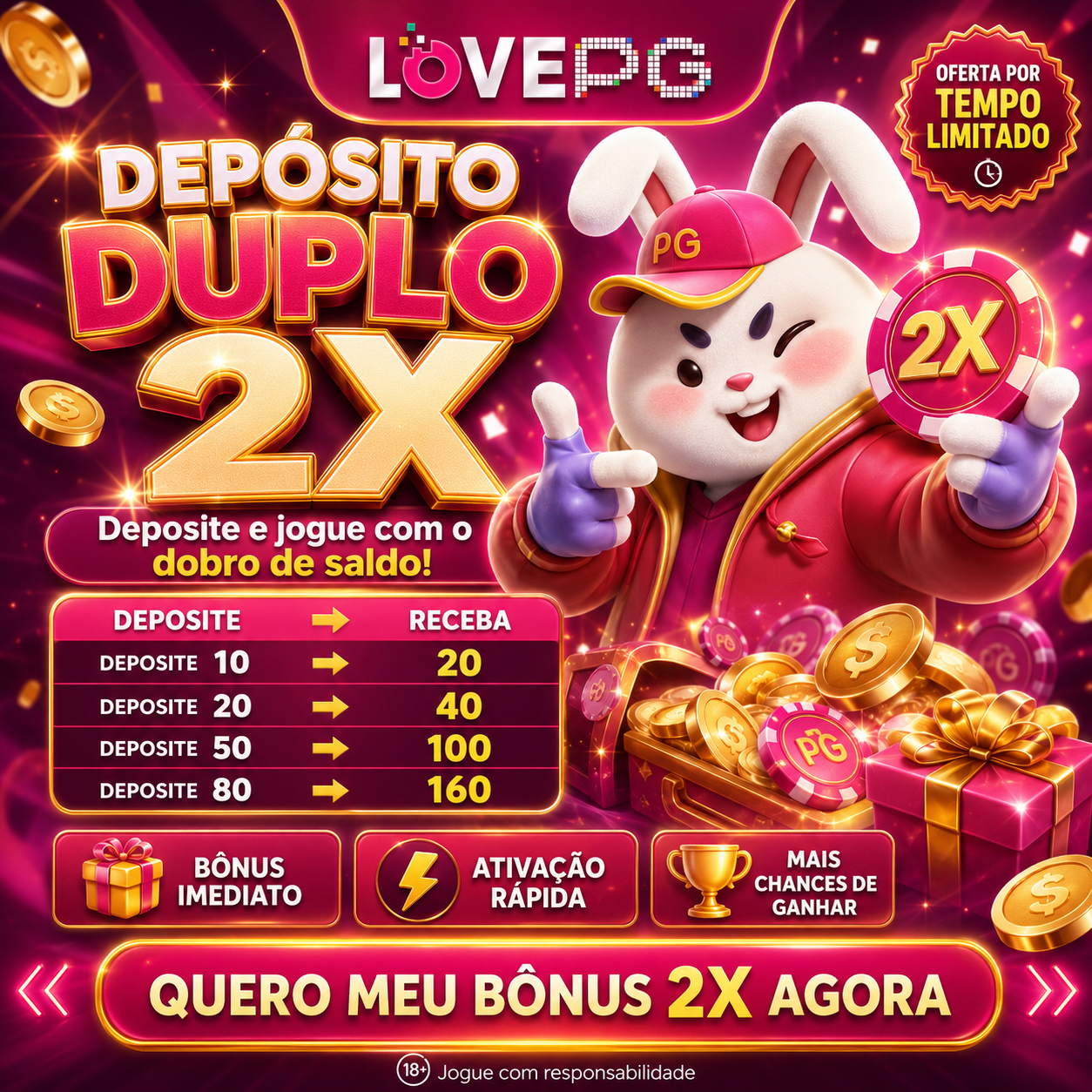 Logo V5LOVEPG.COM - DEPOSITO 2X