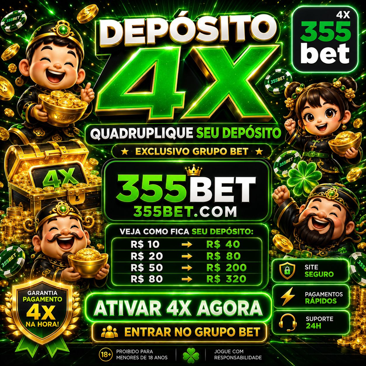 Logo 355BET1.COM - DEPOSITO 4X